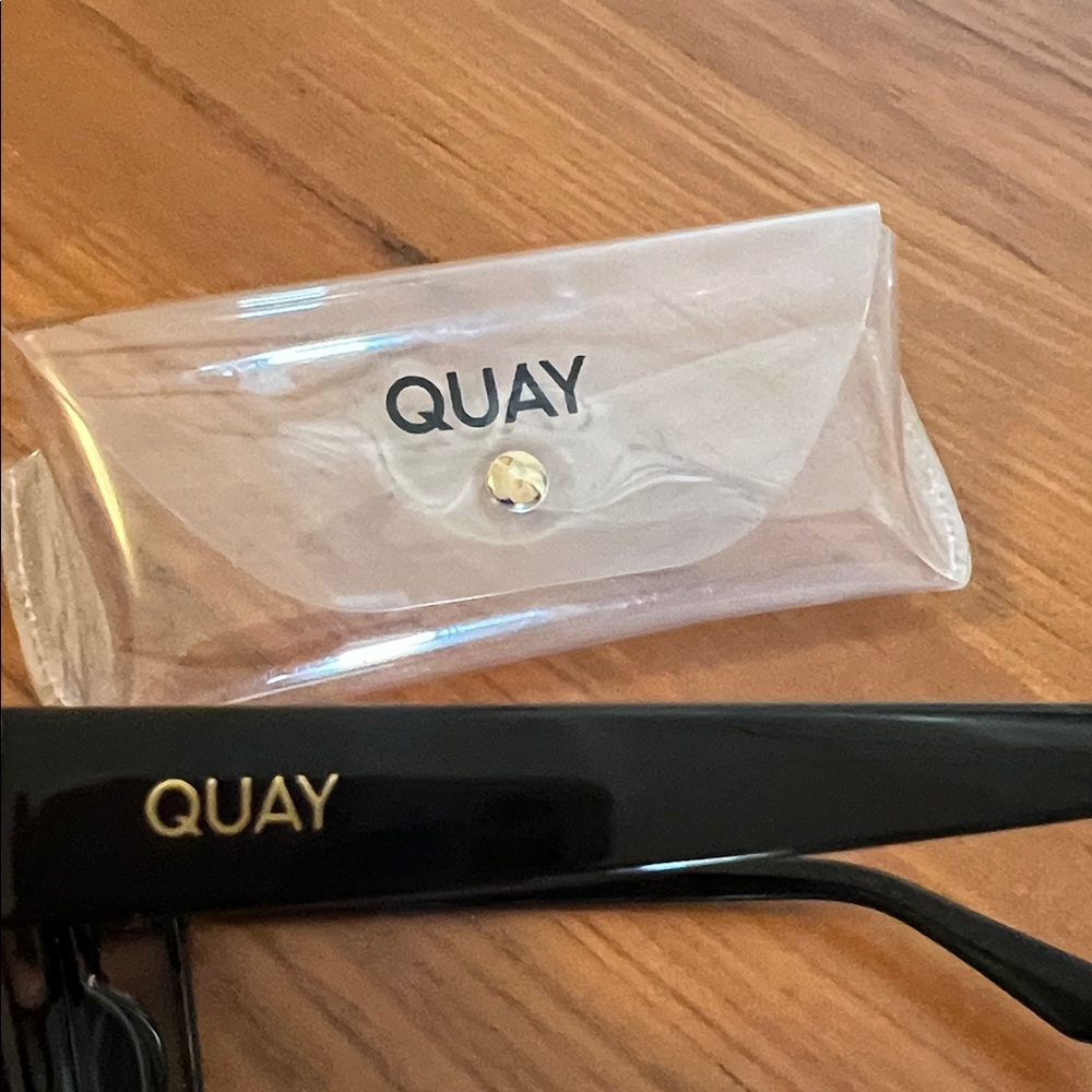Quay Australia Glossy Black Sunglasses - Picture 9 of 9